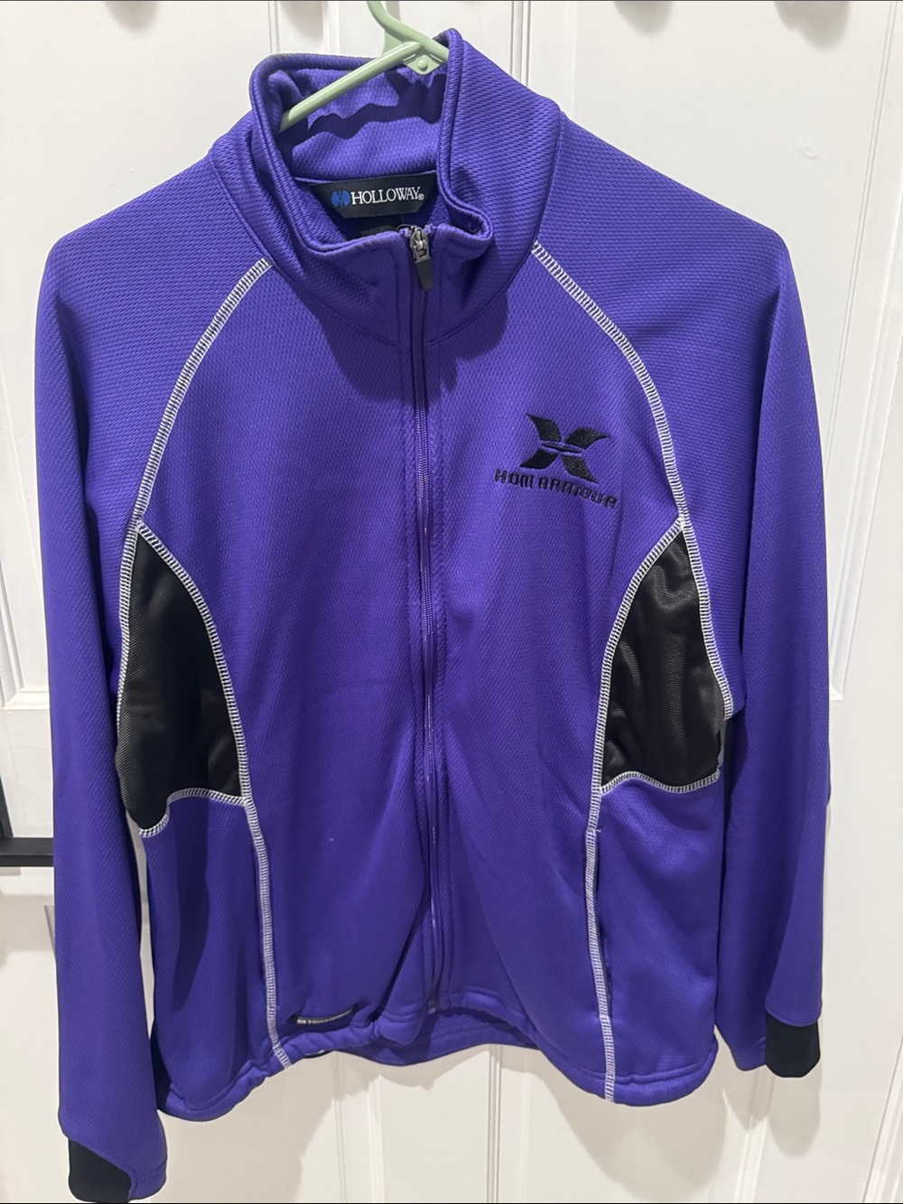 Holloway Purple Full-Zip Jacket with Black Panels